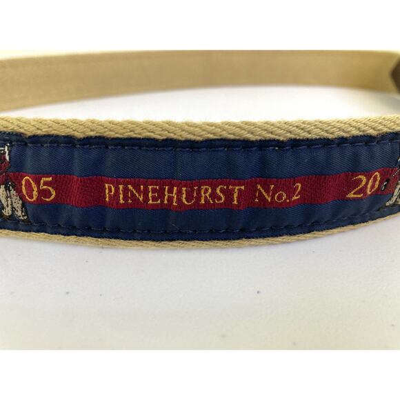 PGA PINEHURST GOLF CLUB BELT US OPEN 2005 YRI Mens Leather 34/85 Embroidered - Picture 4 of 15
